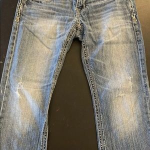 Mens Buckle Black Label Three fit Straight leg size 32 x 32 distressed